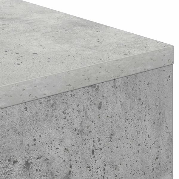 Elektrisk eldstad Betong 75 x 24,5 x 75 cm Konstruerat trä