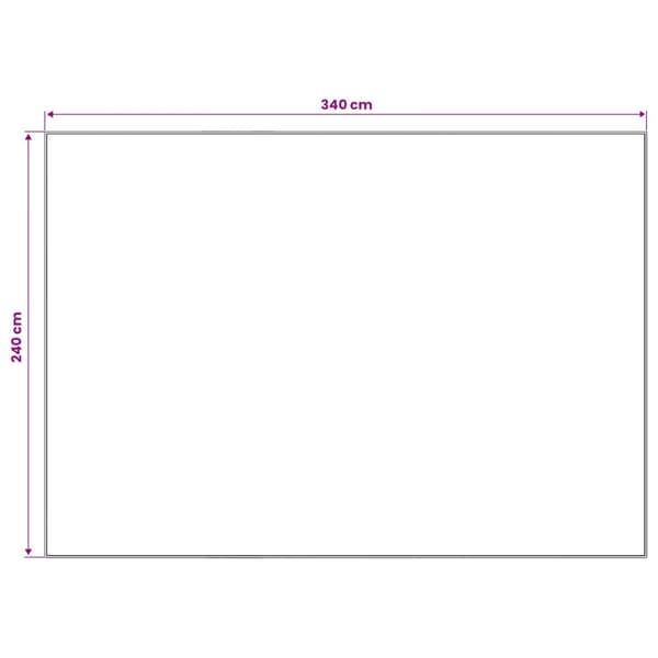 Matta ORIZ Röd 240 x 340 cm 100% Polyester