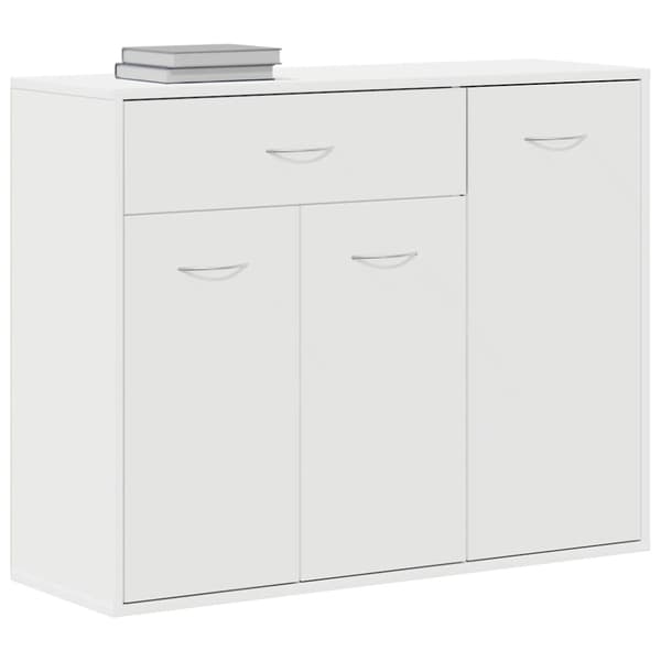 Skänk vit 88x30x70 cm konstruerat trä