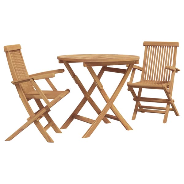 Trädgårdsmöbelset 3 pcs Brun Massivt Akaciaträ