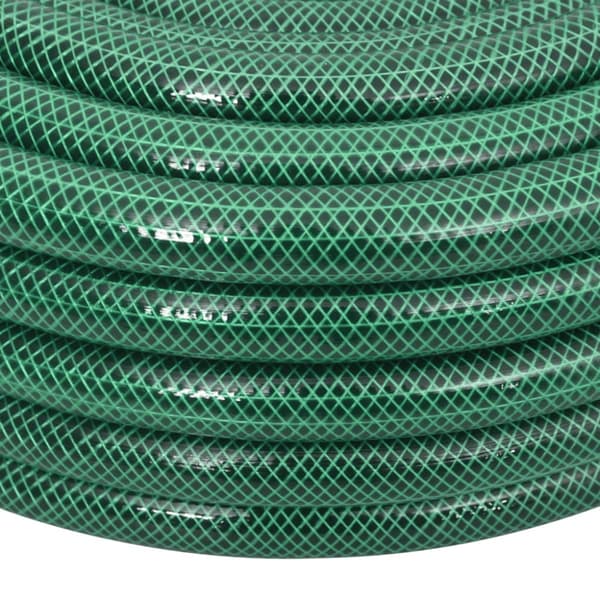 Trädgårdsslang med kopplingar grön 0,75" 100 m PVC