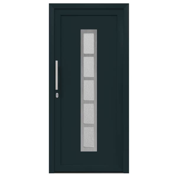 Framdörr Antracit 98 x 208 cm PVC
