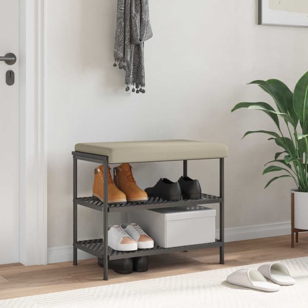 Bänk kudde Texturerad Sammet Sand Djup 35 cm