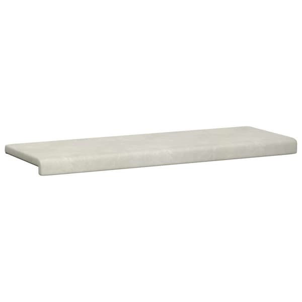Bänk kudde Sammet (V) Gräddvit Djup 35 cm