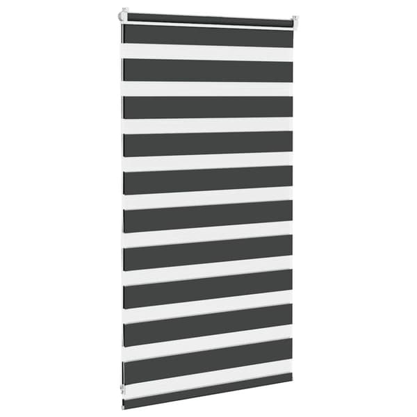 Rullgardin zebra svart 75x100 cm tyg bredd 70,9 cm polyester