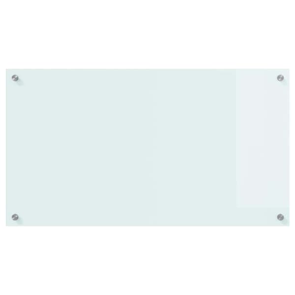 Köksskydd Vit 90 x 50 cm härdat glas