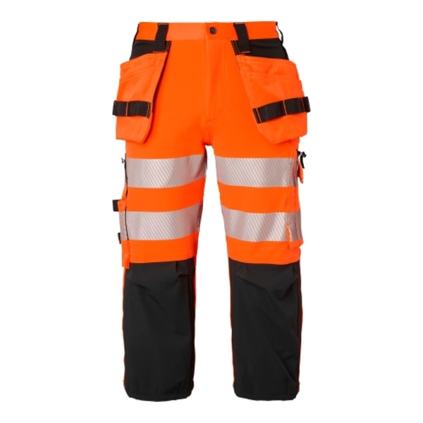 314 Craftsmen 3/4 Trousers Fluorescent orange/black Unisex