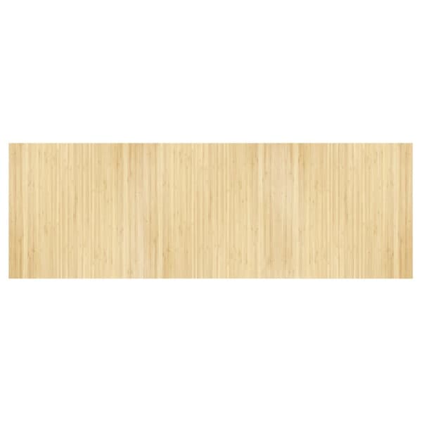 Matta rektangulär ljus naturlig 100x300 cm bambu