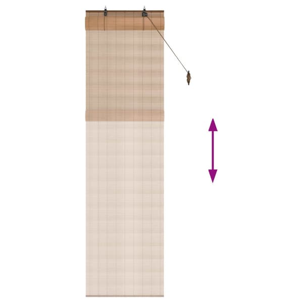 Rullgardin Brun 60 x 220 cm Bambu