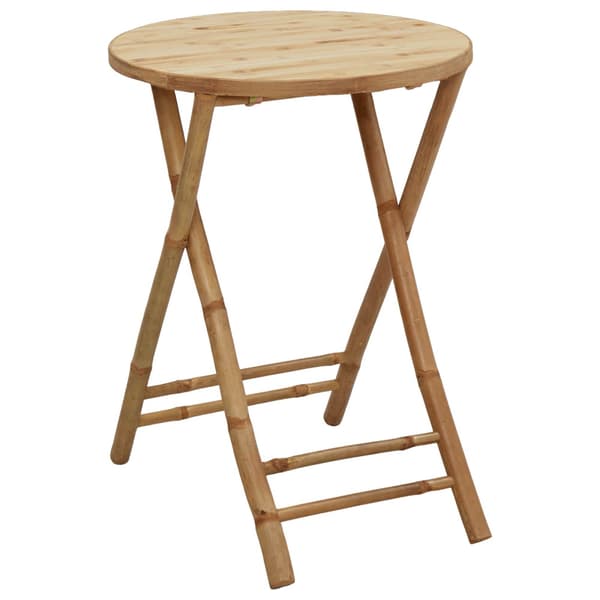 Fällbart trädgårdsdining set 3 st Naturlig Bambu