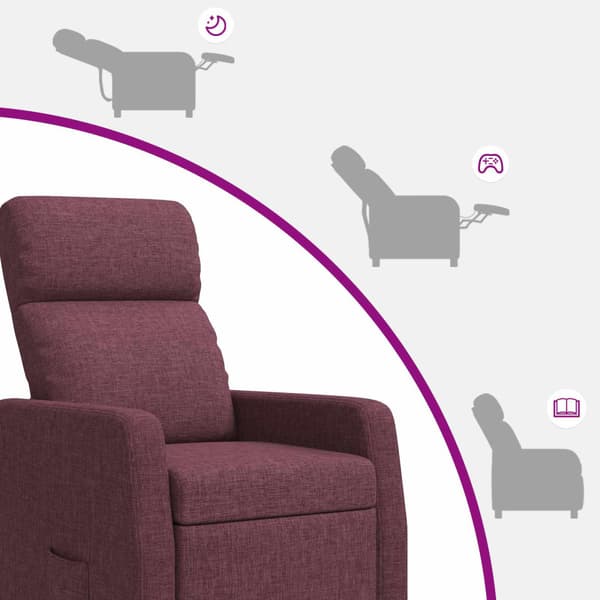 Massagefåtölj Lila Tyg