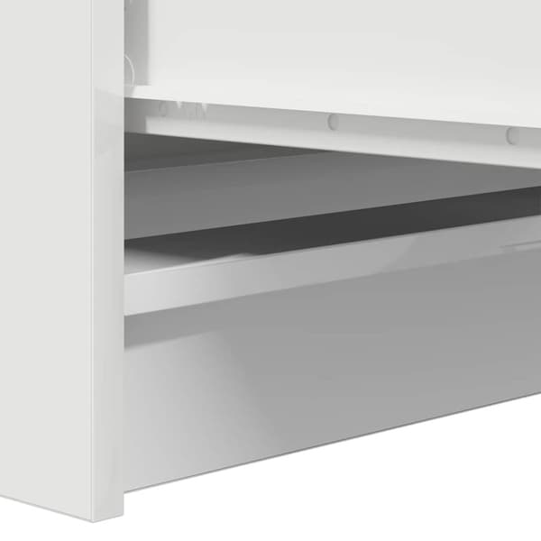 Skänk vit 100x35x99 cm konstruerat trä