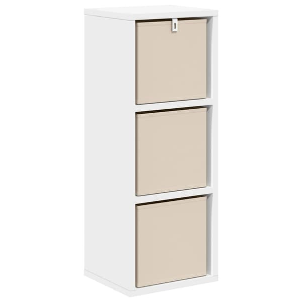 Sideboard med låda Vit 25,5 x 22 x 69,5 cm