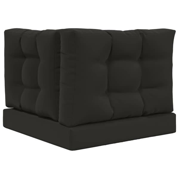 Utomhus Soffa Kudde 3 pcs Svart Polyester