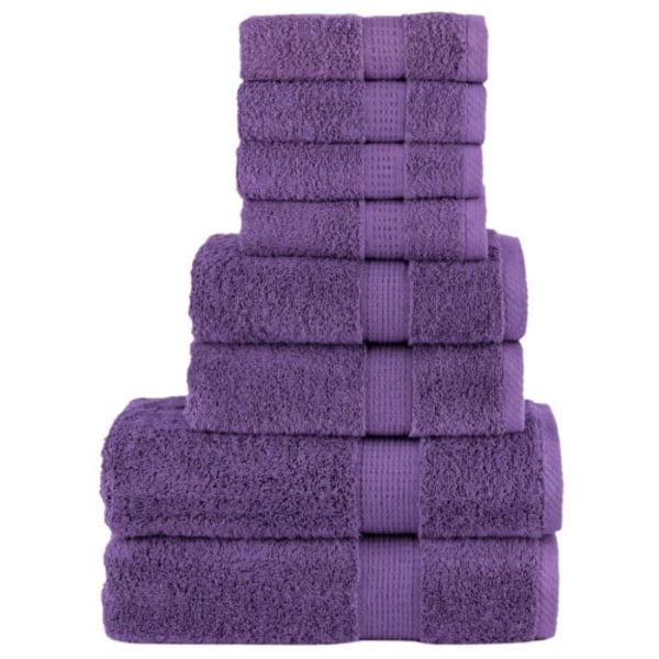 Premium handdukar 8 st SOLUND lila 600 gsm