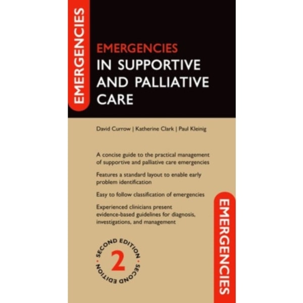 Emergencies in Supportive and Palliative Care (häftad, eng)