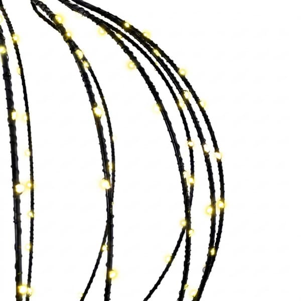 Julspira med belysning 2 st 640 LED-lampor Varmvit