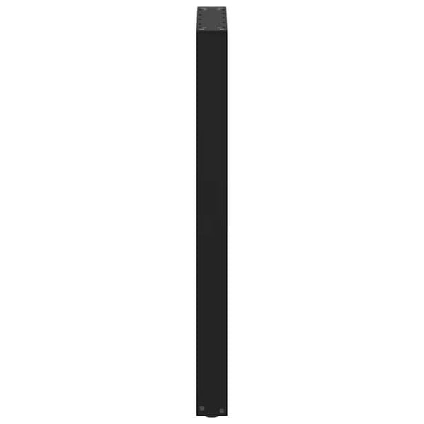 Barbordsben U-formade 2 st svarta 40x(100-101) cm stål