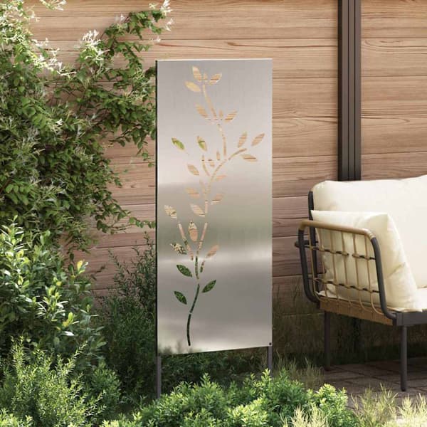 Trädgårds integritetsskärm Silver 50 x 140 cm Galvaniserat stål