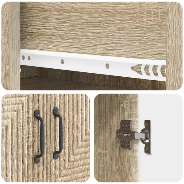 Skåpset 2 pcs 66 x 34,5 x 95 cm Konstruerat trä