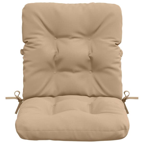 2-delade Höga Ryggstolsdynor VIANEN 2 st 100% Polyester Sand