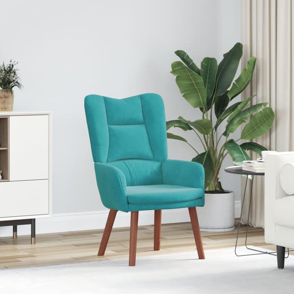 fåtölj Turkos 63 x 67 x 94 cm Sammet