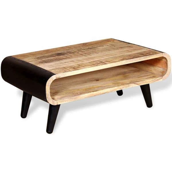 Soffbord grovt mangoträ 90x55x39 cm