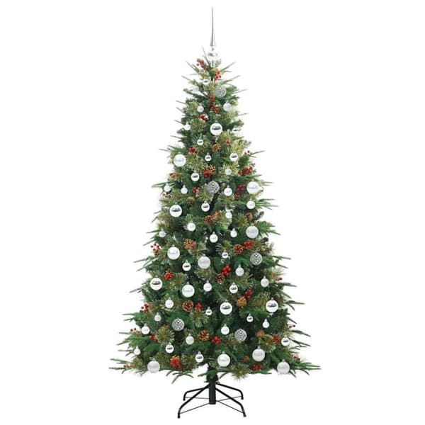 Plast Hingad Julgran Grön 180 cm PE och PVC
