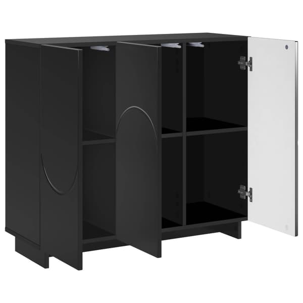 Sideboard Svart 85.5 x 31 x 75 cm Konstruerat trä