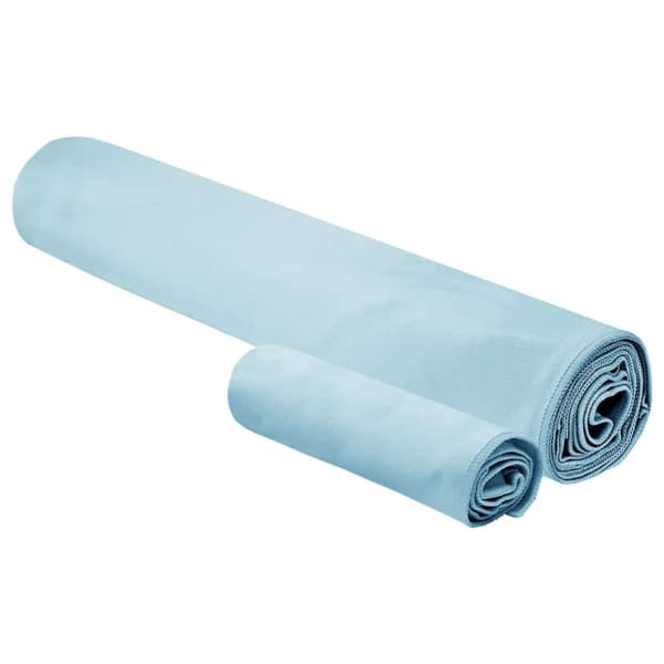 Sporthandduk Set 2 pcs Blå tyg