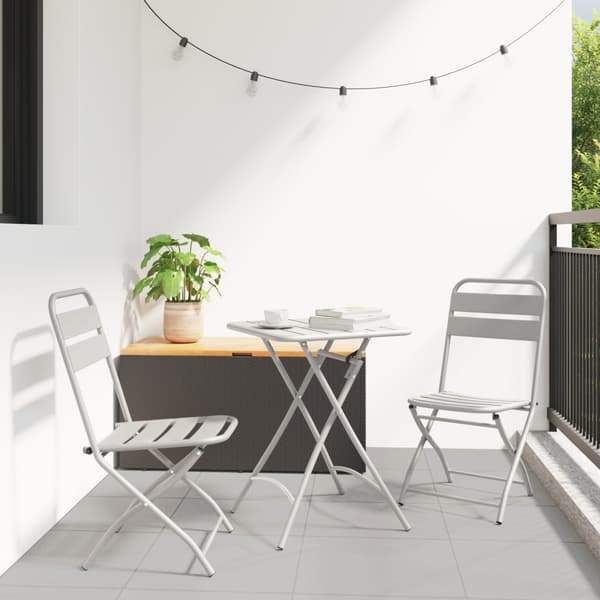 Bistroset 3 pcs Beige Stål