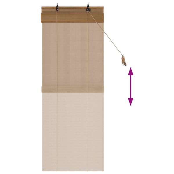 Rullgardin Brun 50 x 160 cm Bambu