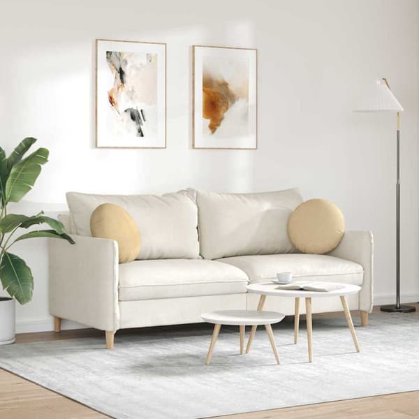 Sittkuddar 2 pcs Grågrön Ø 40 cm Kordread tyg