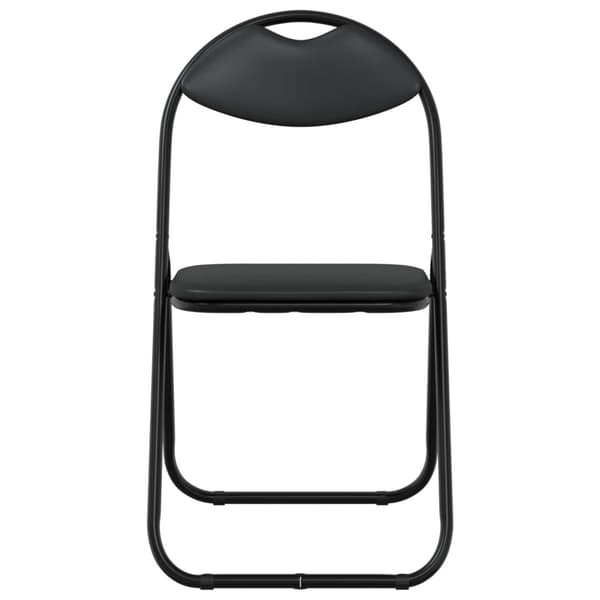 Fällstol 8 pcs Svart 48 x 43,5 x 81 cm Konstläder
