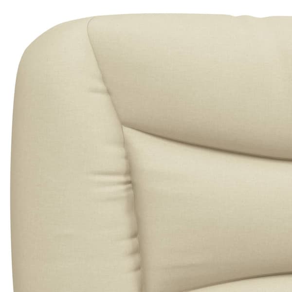 Headboard Cushion "Hvar" Cream 140 cm Fabric