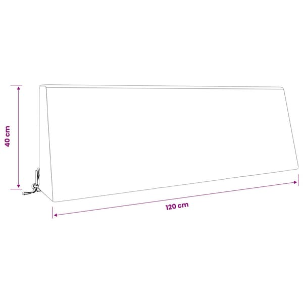 Ryggkudde SOEST 100% Polyester Ljusgrön 120 x 20 x 40 cm