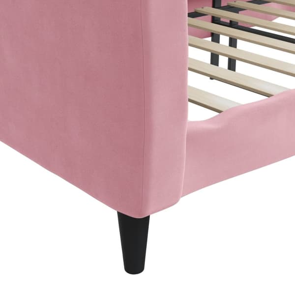 Dagbädd rosa 90x200 cm sammet