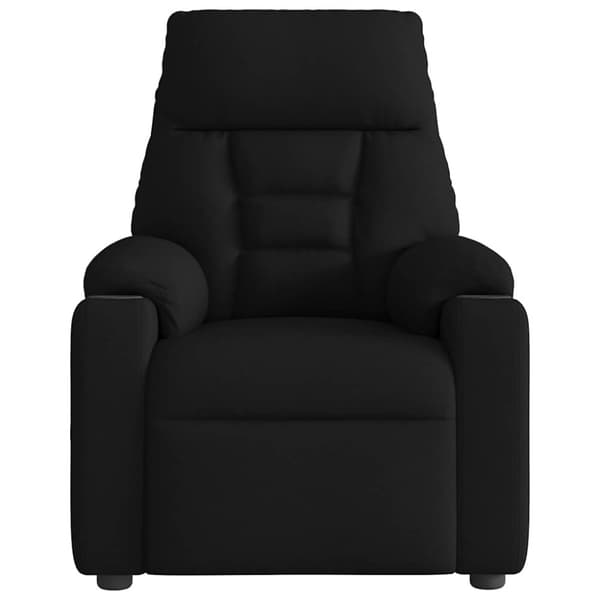 Massagefåtölj svart tyg