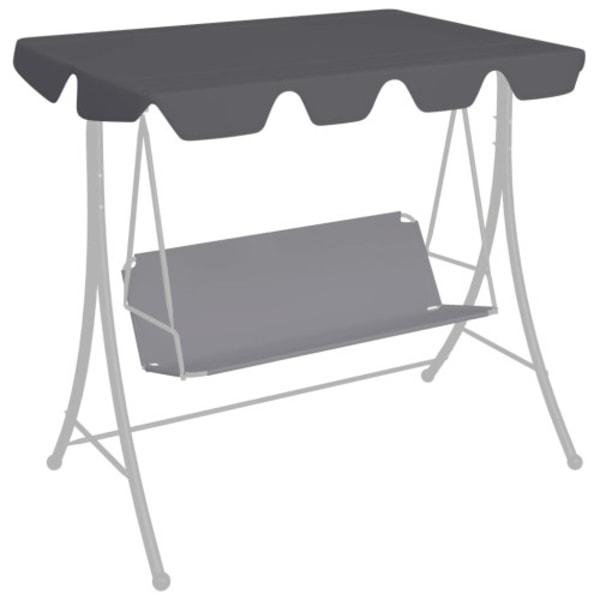 Reservtak för hammock antracit 188/168x145/110cm