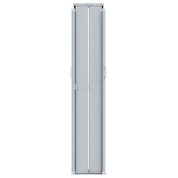 Infällbar sidomarkis svart 200x1000 cm