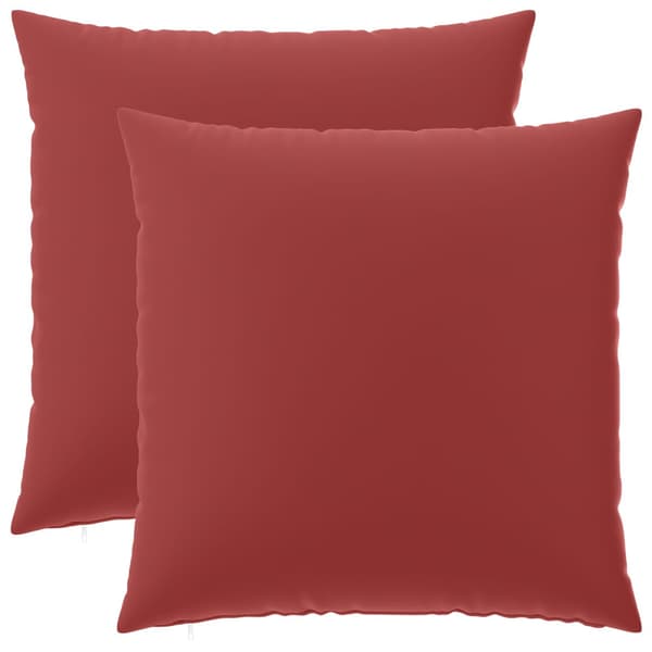 Kuddöverdrag 2 st HEERLEN Vinröd 65 x 65 cm Polyester