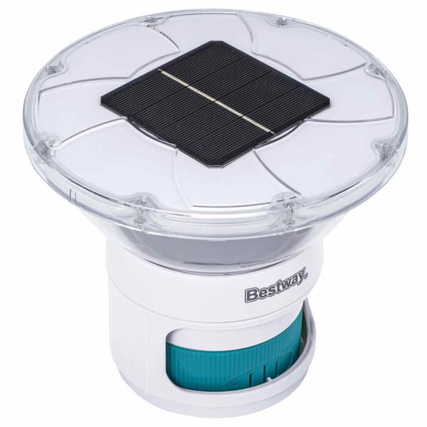 Bestway Flytande solarlampa Vit Ø 7,6 cm PC och ABS