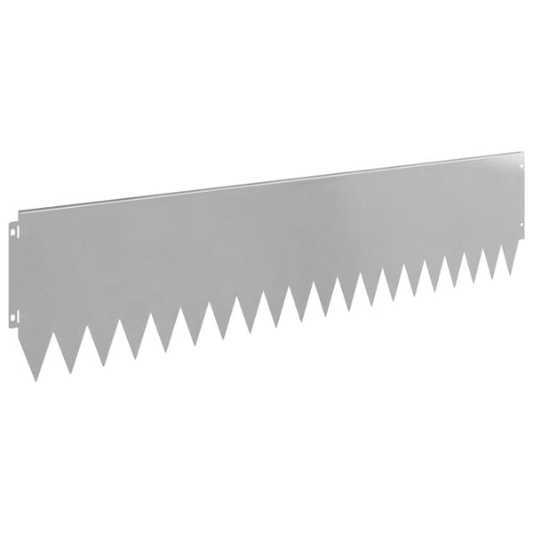 Kant för gräsmatta 20 pcs 103 x 25 cm Stål Silver