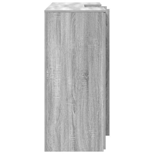 Receptionsdisk grå sonoma 155x50x103,5 cm konstruerat trä