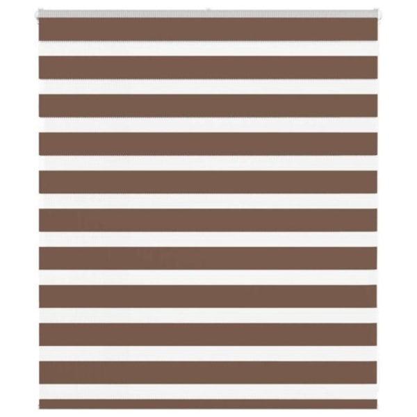 Rullgardin zebra brun 120x100 cm tyg bredd 115,9 cm polyester