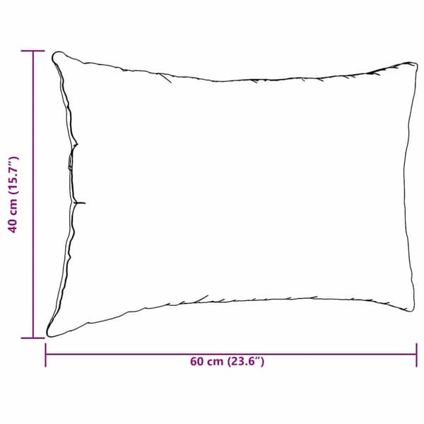 Sofakuddar 2 pcs Vinröd 60 x 40 cm Kordread tyg