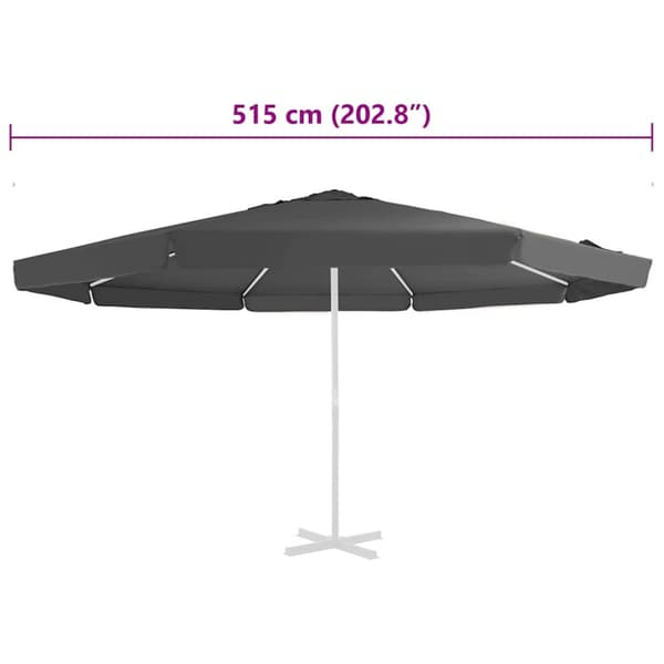 Reservtyg för parasoll antracit 515 cm