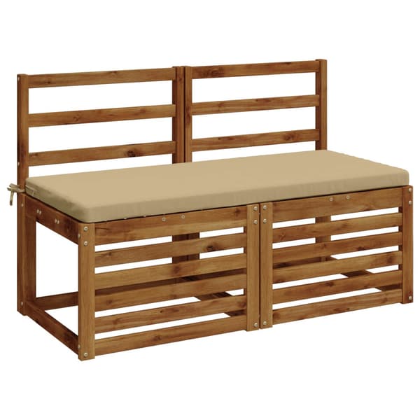 Bänk kudde SOEST 100% Polyester Beige 110 x 50 x 5 cm