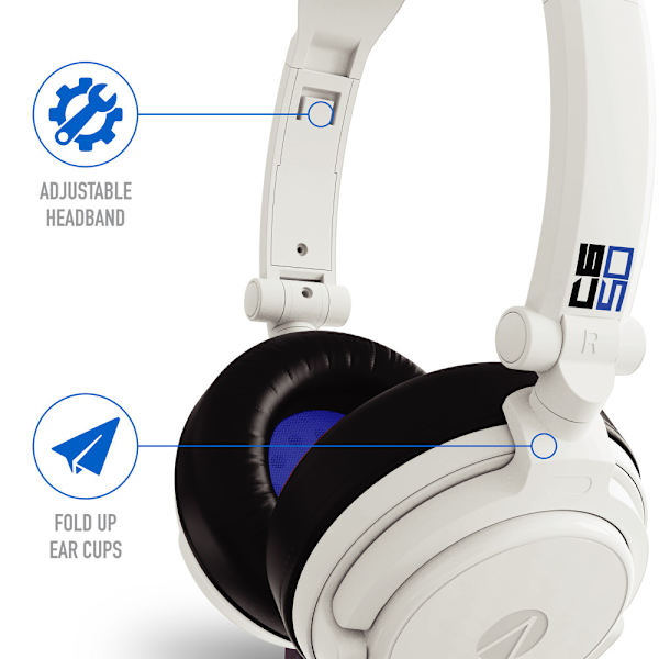 Stealth C6-50 Gaming Headset for PS4/PS5, XBOX, Switch, PC - Blue/White