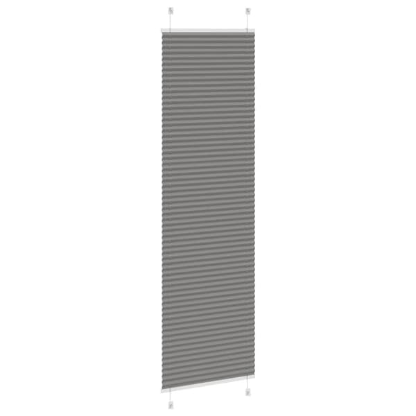 Plisserad persienn antracit 60x200cm tyg bredd 59,4cm polyester
